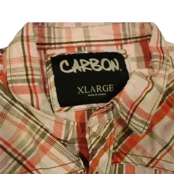 Carbons womens plaid button down shirt size xl - Picture 2 of 2